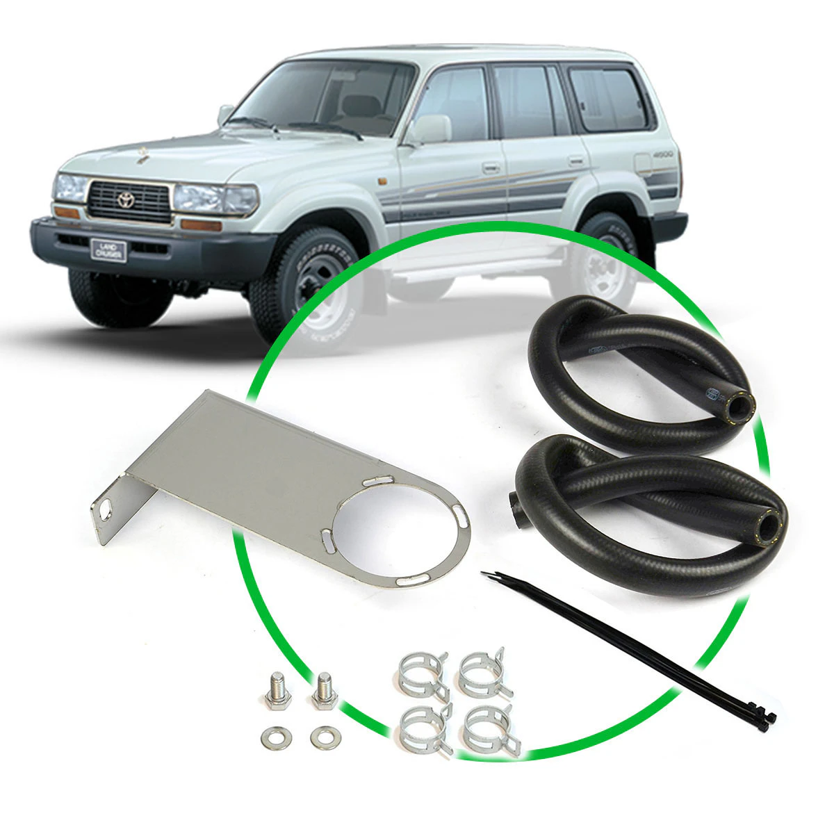 Genuine SAAS Oil Catch Tank Install Kit for Landcruiser 80 Series 1HD 1990-1998