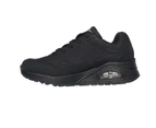 Mens Skechers Uno - Stand On Air Wide Fit Black/Black Sneaker Shoes