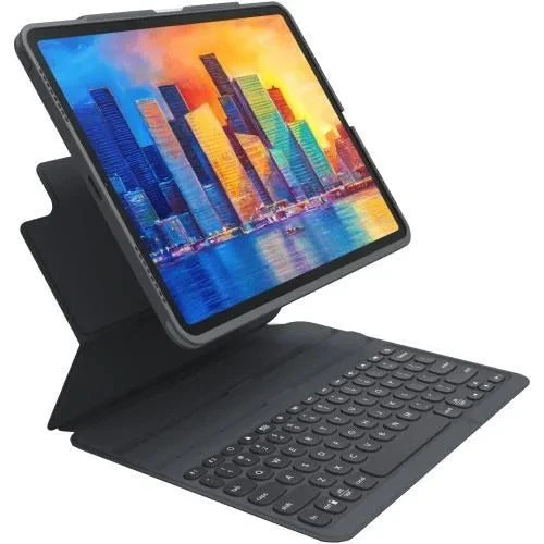 ZAGG Portable Keyboard PRO Keys Case Cover for Apple Ipad Pro 12.9 (3rd|4th|5th Gen) - Black/Gray