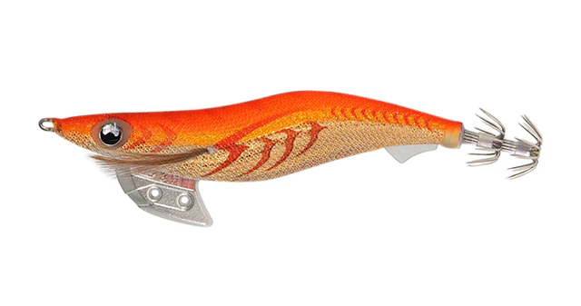 Yamashita Egi OH K 2.5 Squid Fishing Jig #002 CRG Orange Cloth / Gold Tape