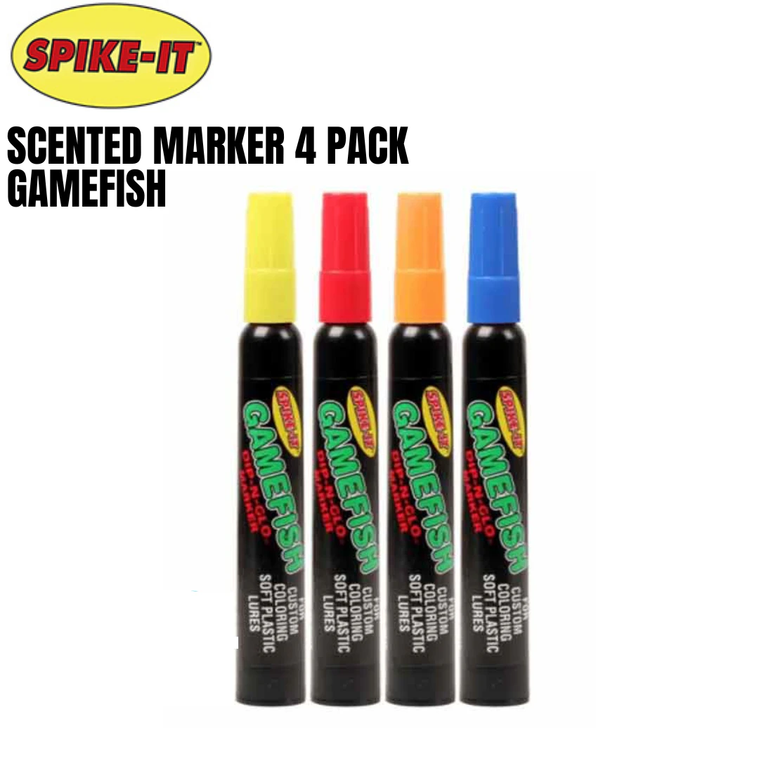 SPIKE-IT Scented Fishing Marker 4 Pack Gamefish