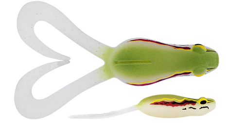 Daiwa 2023 BaitJunkie Kikker Curly Big Frog Soft Plastic Surface Fishing Lure #Amagaeru