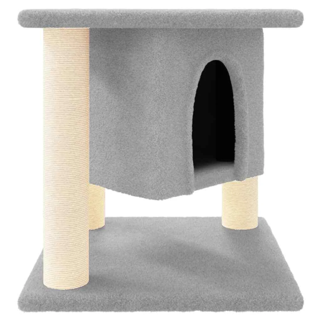 Cat Tree Sisal Scratching Post Condo Scratcher Tower Play House Furniture 37cm