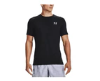 UNDER ARMOUR Men's Heat Gear Compression Short Sleeves Tee | Black | White