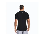 UNDER ARMOUR Men's Heat Gear Compression Short Sleeves Tee | Black | White