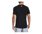 UNDER ARMOUR Men's Heat Gear Compression Short Sleeves Tee | Black | White