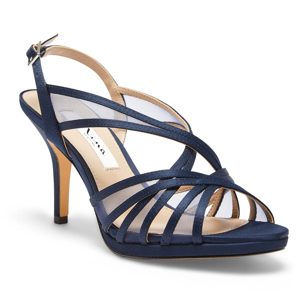 Womens Footwear Nina Bess New Navy Satin Sandal