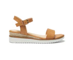 Womens Footwear Ravella Darcy Camel Smooth Sandal