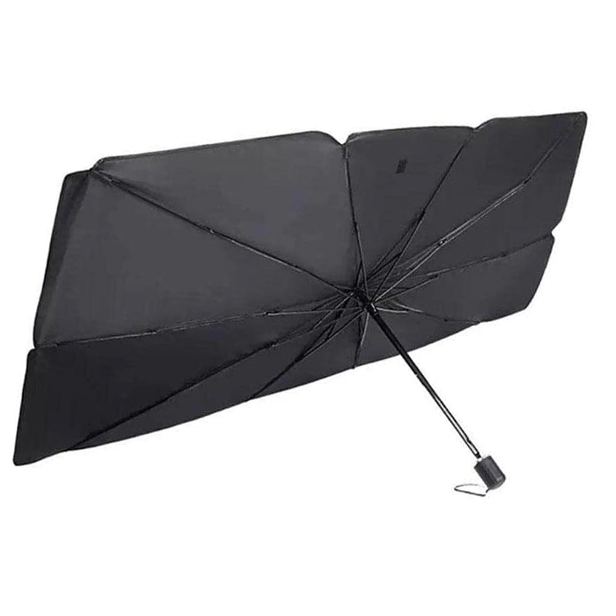 Car Sun Shade Windshield Umbrella Front Window Visor Sun Shade Cover Black Large Catch