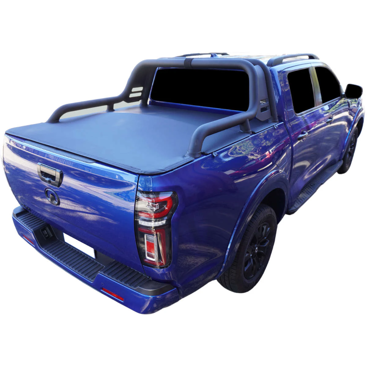 Clip On Ute Tonneau Cover to fit GWM Cannon Vanta Dual Cab with Extended Factory Sports Bars - 2020 to Current