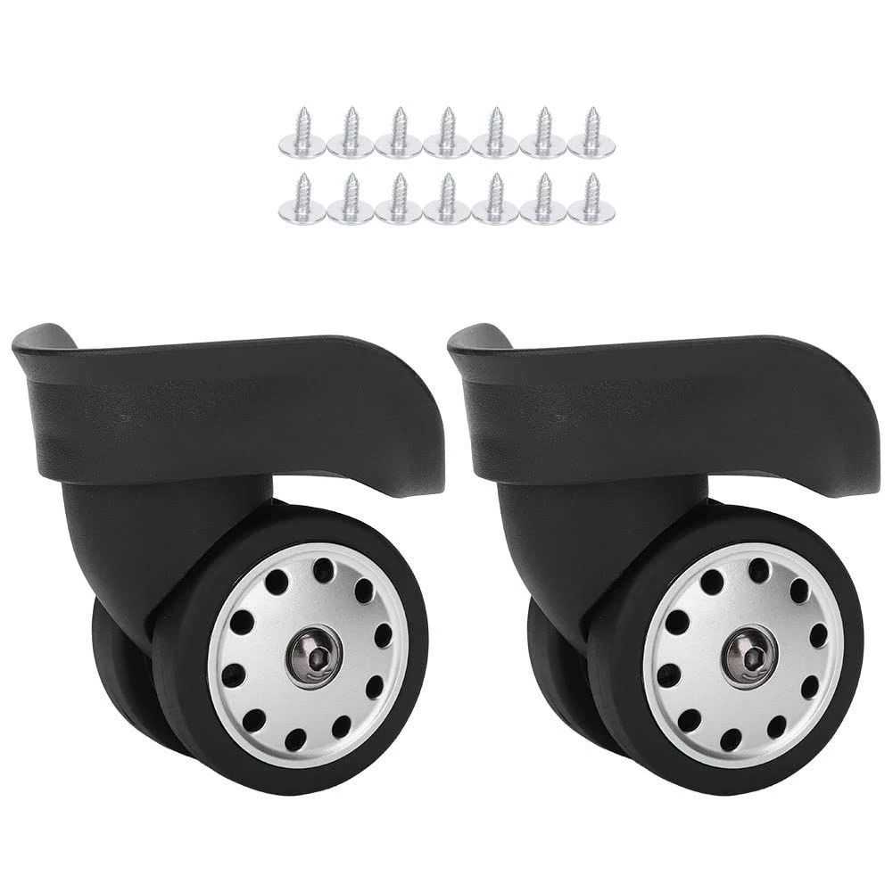 2Pcs Luggage Suitcase Trolley Universal casters Travel Spinner Replacement casters Quiet  Repair Suitcase Smooth