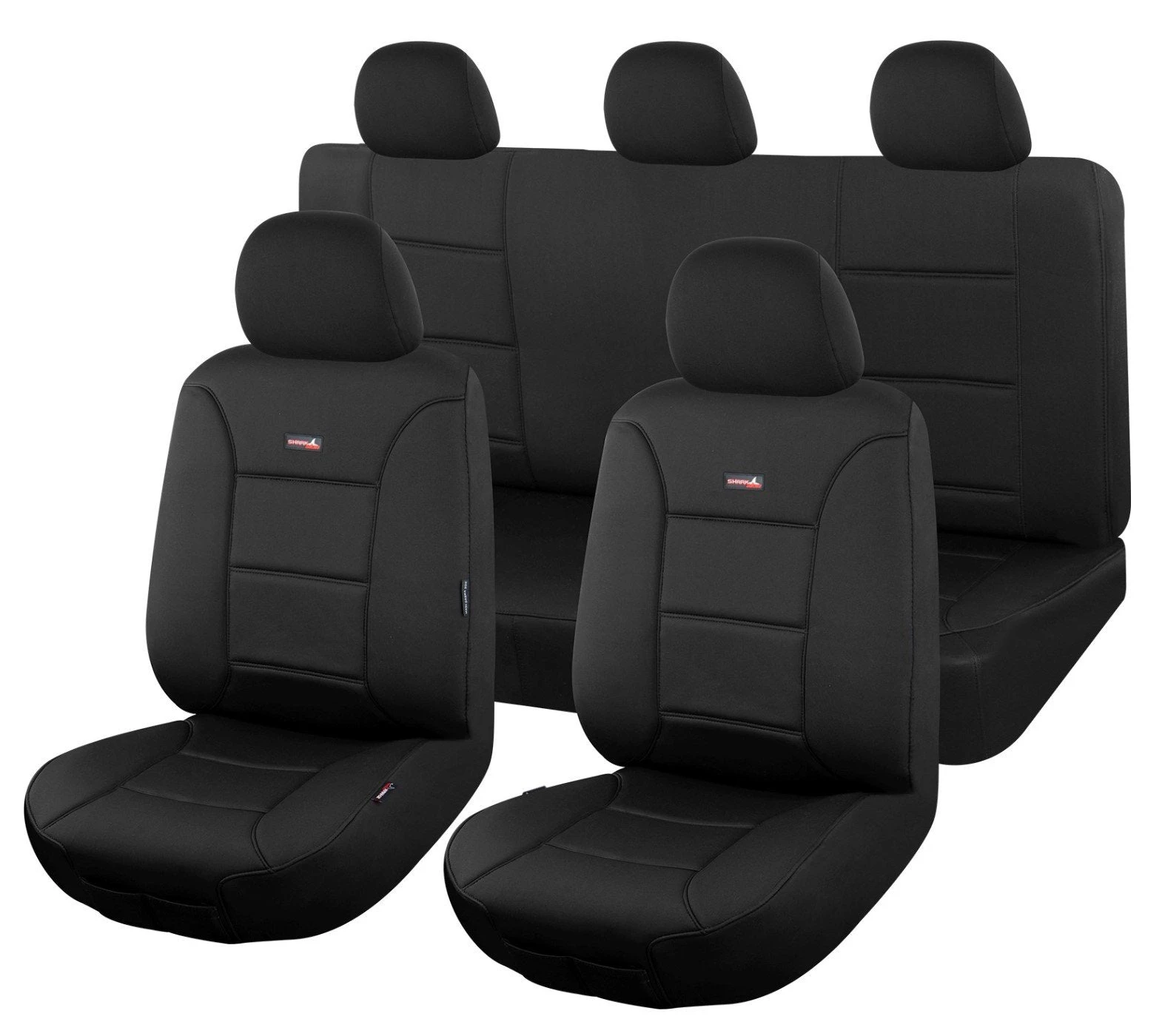 Sharkskin Plus Seat Covers For Toyota Landcruiser 300 Series GX GXL 10/2021-On 3 Rows