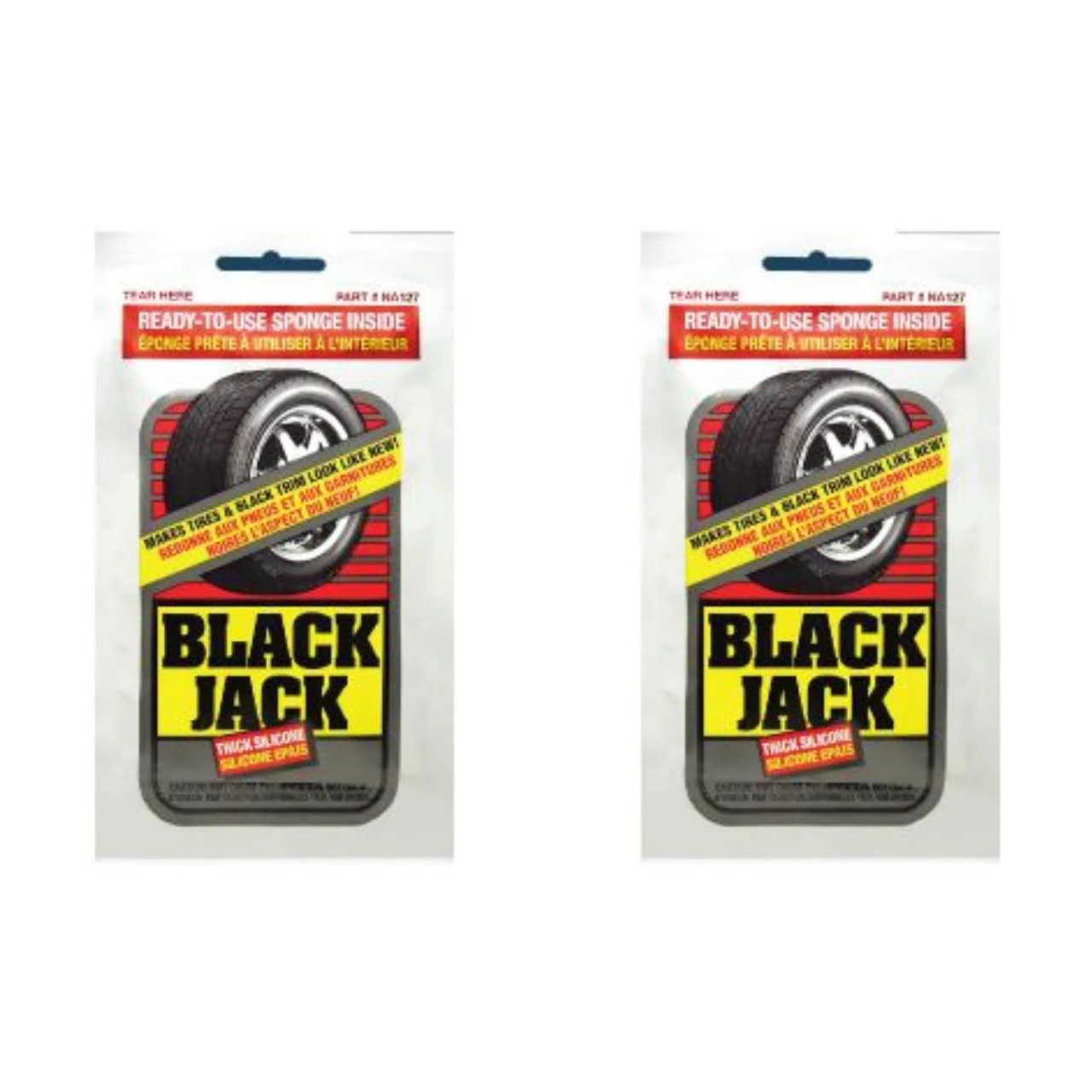 Black Jack Sponge x2 MAKES TIRES & BLACK TRIM LOOK LIKE