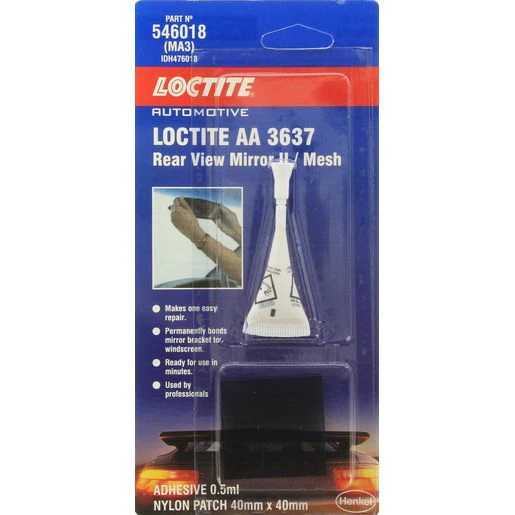 Loctite MA3 Rear View Mirror Adhesive Glue Bonds Mirror To Windscreens