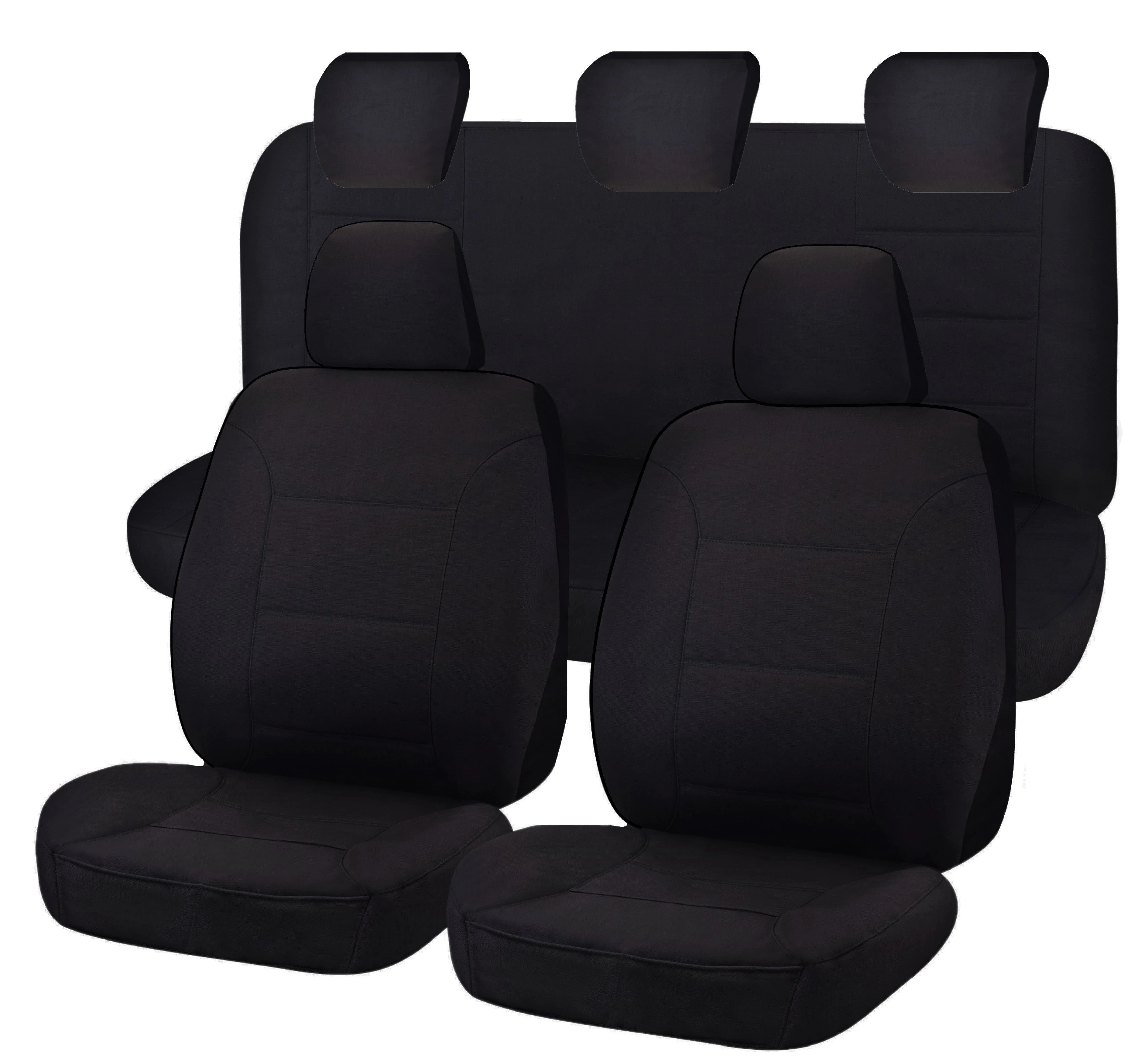 Canvas All Over Seat Covers for Toyota Landcruiser 79 Series Dual Cab (10/1999 - Current)