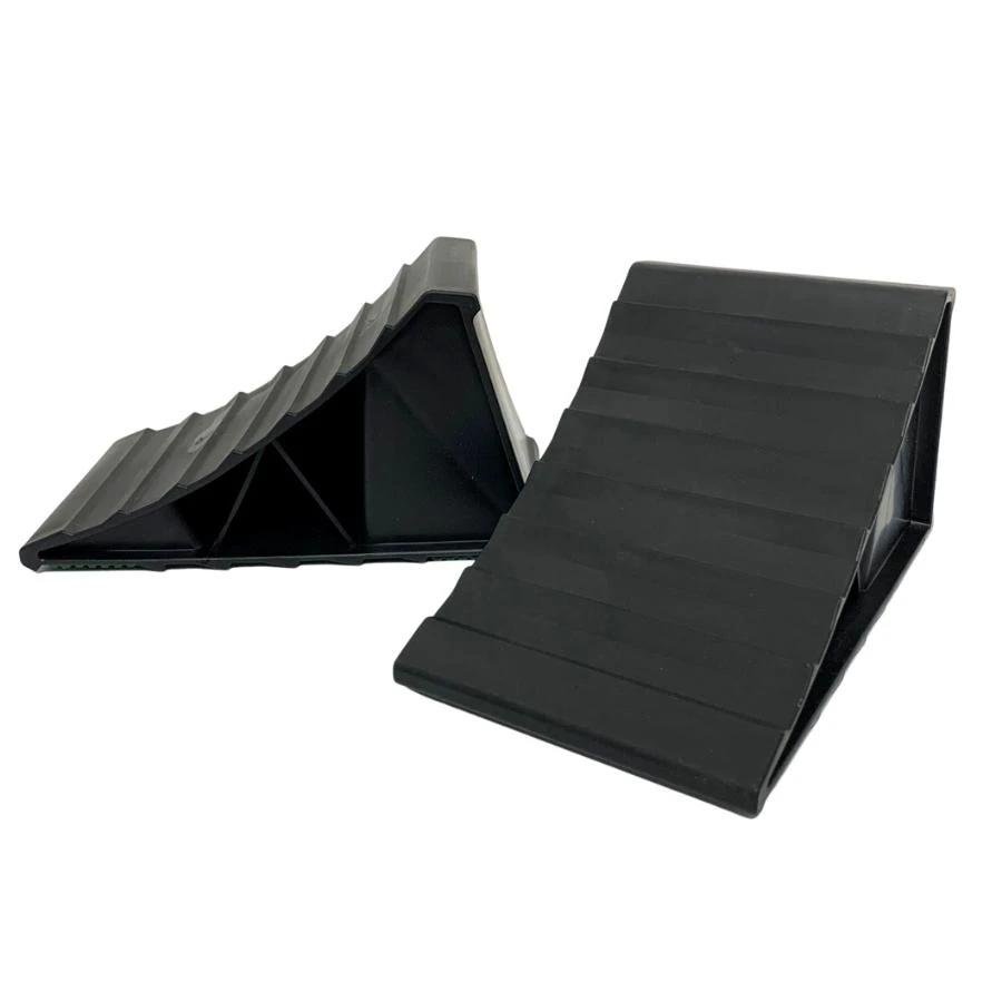 Pair of Heavy Duty Wheel Chocks (Black)