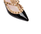 Womens Footwear Pink Inc Sphinx Black Patent/Nude Pump