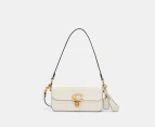 Coach Studio Glove Tanned Leather Mini Baguette Bag - Chalk