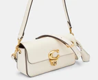 Coach Studio Glove Tanned Leather Mini Baguette Bag - Chalk