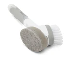 2-in-1 Dish Brush, White and Grey - Anko