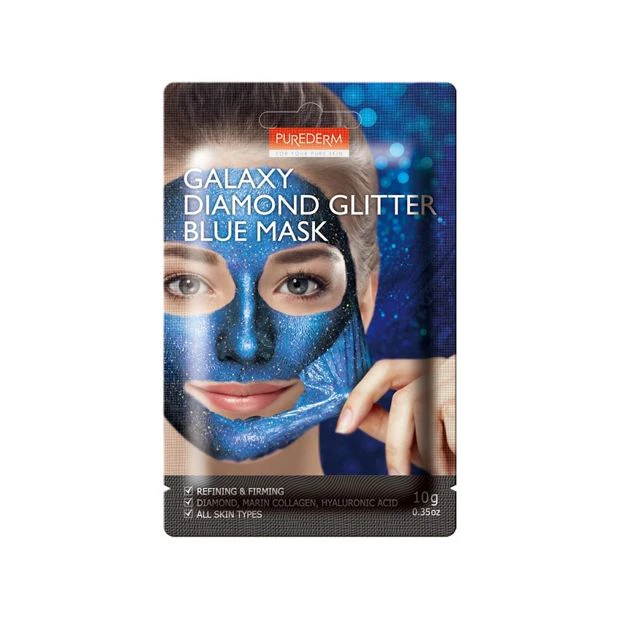 Purederm Galaxy Diamond Glitter Blue Mask