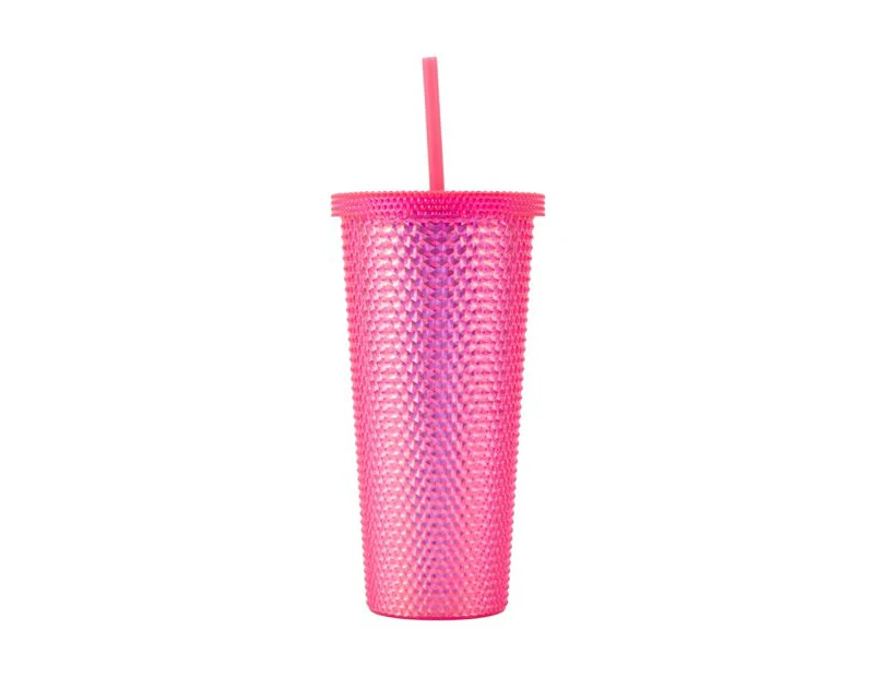 Smoothie Tumbler, Textured Pink - Anko