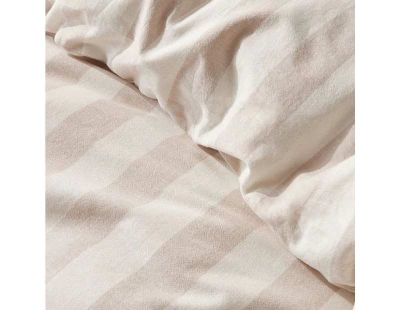 Target Reid Stripe Linen/Cotton Quilt Cover Set