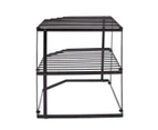 3 Tier Corner Pantry Shelf, Black - Anko