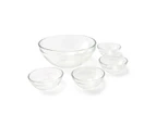 Glass Mixing and Prep Bowls, Set of 5 - Anko