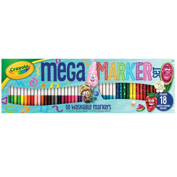 Crayola 50 Supertips Mega Marker Pack