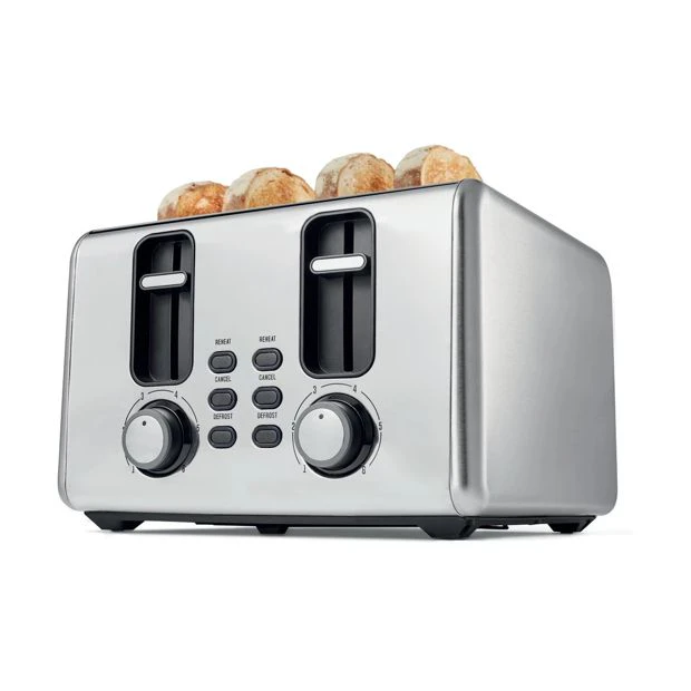 4 Slice Stainless Steel Toaster - Anko