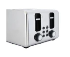 4 Slice Stainless Steel Toaster - Anko