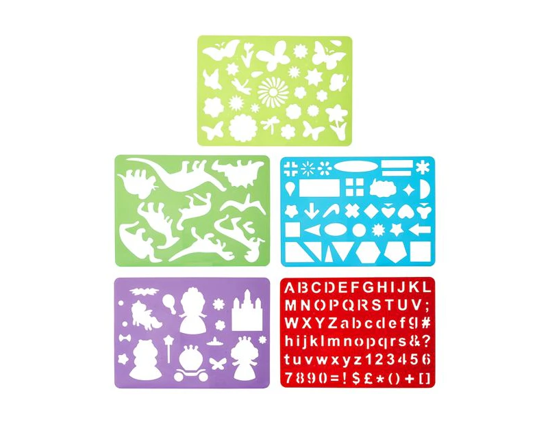 Stencil Set, 5 Pack - Anko