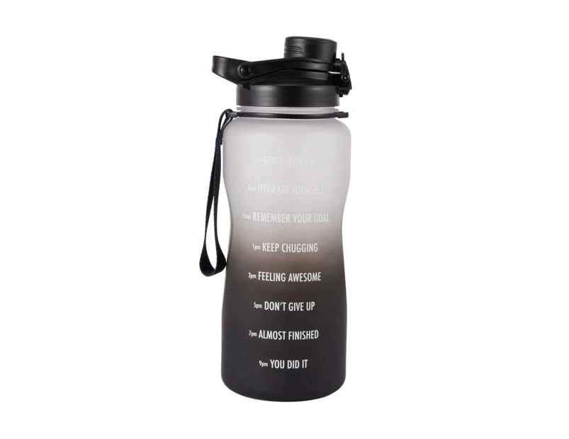 Daily Intake Flip Lid Drink Bottle, 2.1L Black Ombre - Anko