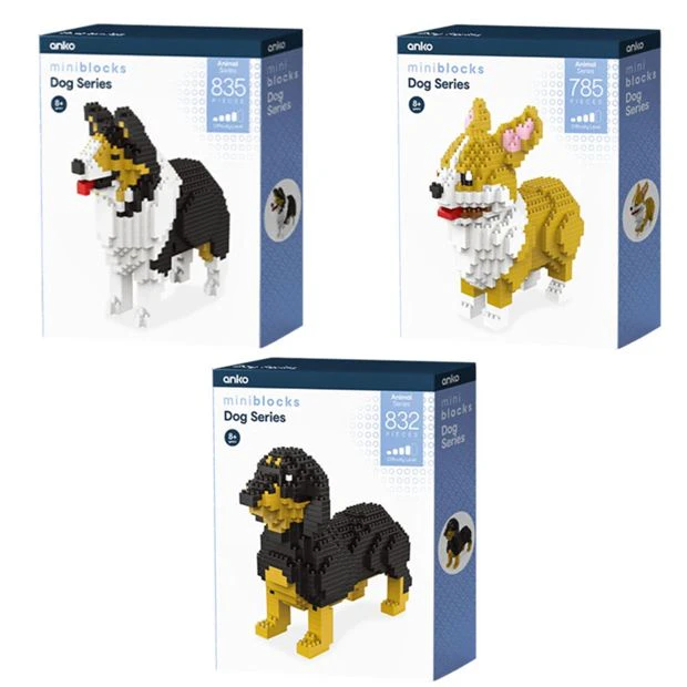 Mini Blocks Animal Series: Dog Series Playset, Assorted - Anko