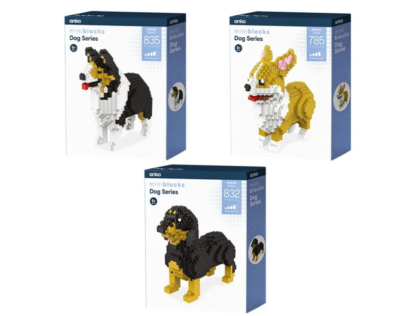 Mini Blocks Animal Series: Dog Series Playset, Assorted - Anko