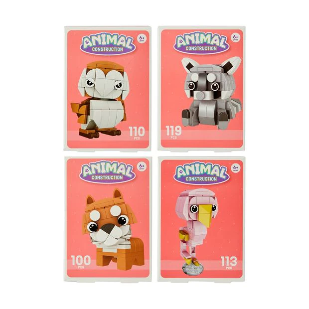 Animal Construction Playset, Assorted - Anko