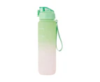 Daily Intake Bottle, 1L Peach and Green  - Anko