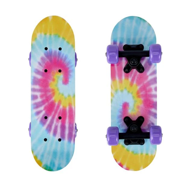 17in. Mini Skateboard, Tie Dye - Anko