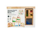 Sensory Sand & Bead Colour Blocks, 15 Piece Set - Anko