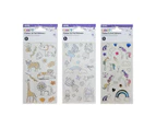 Colour In Foil Stickers, Assorted - Anko