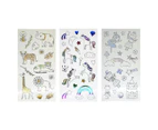 Colour In Foil Stickers, Assorted - Anko