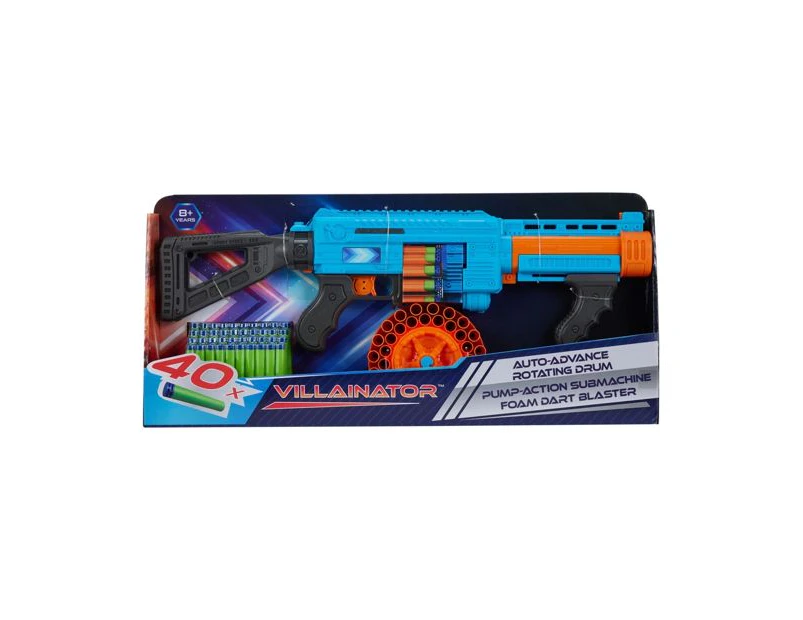 Villainator Pump-Action Submachine Dart Blaster