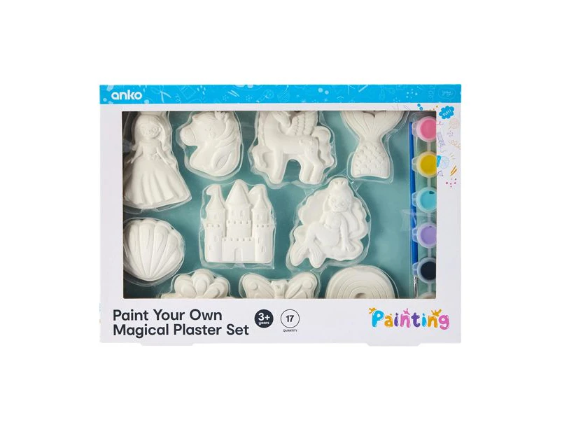 Paint Your Own Magical Plaster, 17 Piece Set - Anko