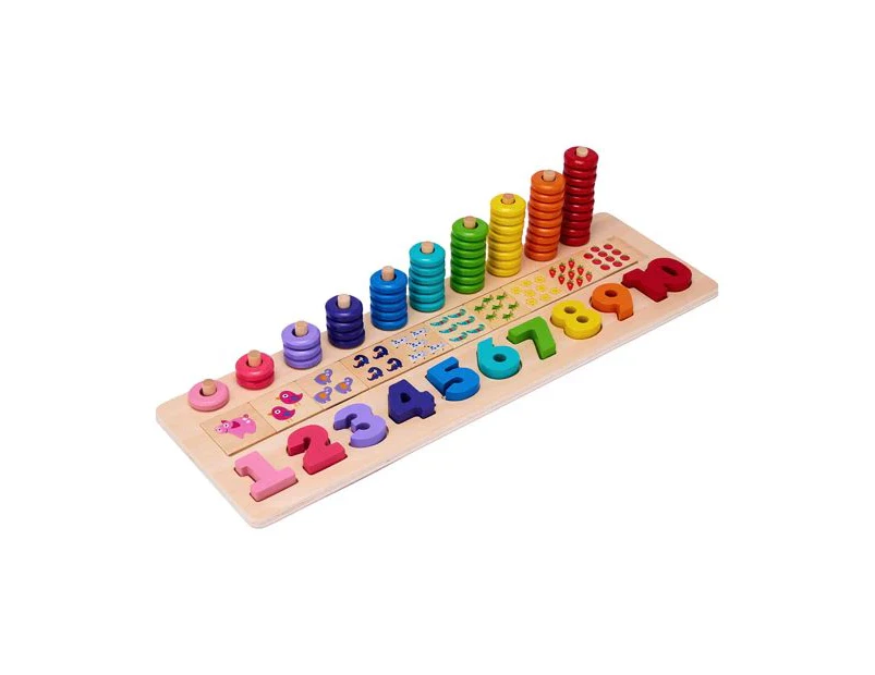 Wooden Stack & Count Learning Set - Anko