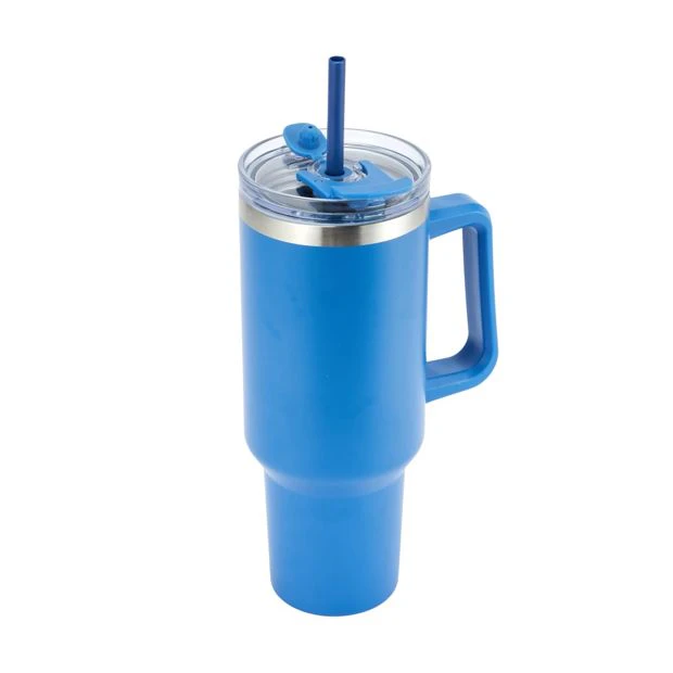 Jumbo Tumbler with Handle, 1.18L Blue  - Anko