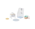 Wooden Dollhouse Bathroom, 6 Piece Set - Anko