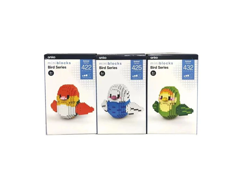 Mini Blocks Animal Series: Bird Series Playset, Assorted - Anko