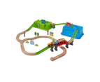 Wooden Train Set with Storage - Anko