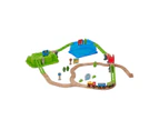 Wooden Train Set with Storage - Anko